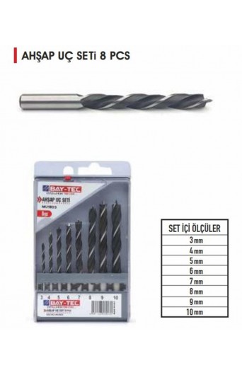 AHŞAP UÇ SETİ 8 PCS