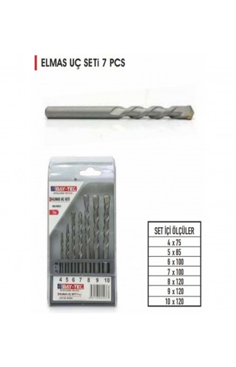 ELMAS UÇ SETİ 7 PCS