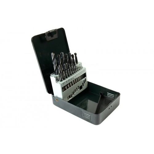 Matkap Ucu Seti - (Siyah - Beyaz) - 1mm - 10 mm / 19 Pcs Set